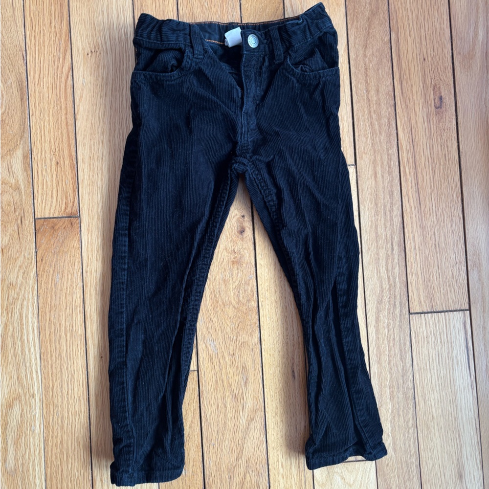 H&M 5T black corduroy pants